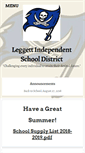 Mobile Screenshot of leggettisd.net